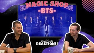 Musicians REACT to BTS  Magic Shop For the First Time [upl. by Alegnasor]