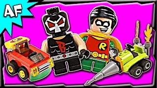 Lego Robin vs Bane Mighty Micros 76062 Stop Motion Build Review [upl. by Atsuj]