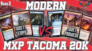 MTG Modern  Izzet Tempo vs Izzet Prowess  MXP Tacoma 20K  Round 3 [upl. by Martinic]