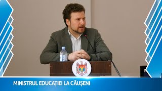 Ministrul Educației Dan Perciun sa aflat marți 19 noiembrie în raionul Căușeni [upl. by Animehliw]