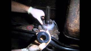 HowTo replace a rear transfer case output shaft seal on a jeep NP231 or NP242 [upl. by Gretna972]