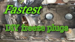 Fastest freeze plug removal and install [upl. by Blodgett100]