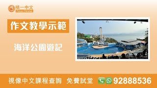 中文作文 海洋公園遊記晴一課堂示範 [upl. by Gabrielson]