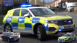 2 Marked Traffic Units  1 Unmarked Traffic Unit RespondingGreater Manchester Police [upl. by Allerie597]