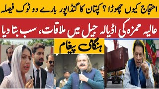 Alia Hamza big statement about Ali Amin gandapur  PTI announced Plan B  D Chowk protest update [upl. by Rellim]