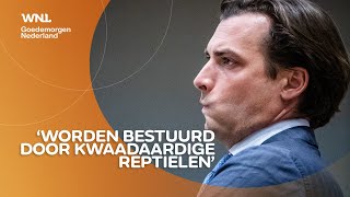 Thierry Baudet die gelooft in kwaadaardige reptielen waarschijnlijk geschorst door Tweede Kamer [upl. by Aicala]