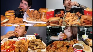 ASMR best fast food mukbang Compilation [upl. by Ydorb]