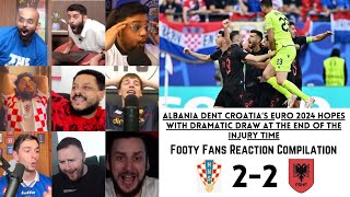 FOOTY FANS React to CROATIA 22 ALBANIA  EURO 2024  Group B Round 2  19062024 [upl. by Samford]