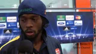 Arsenal vs Olympiacos  Gervinho Reactions [upl. by Engenia]