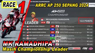 RACE 1 ARRC AP250 SEPANG I MK RAMADHIPA UNGGUL POINT TIPIS [upl. by Faydra]