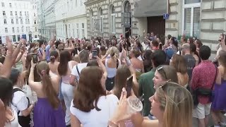 Taylor Swift fans continue to gather in Vienna after cancelled shows [upl. by Kopple]