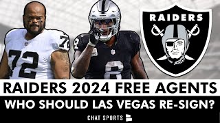 Las Vegas Raiders Free Agents Tom Telesco amp AP Should ReSign Before NFL Free Agency Ft Josh Jacobs [upl. by Annoj]