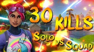 HO PAREGGIATO IL RECORD ITALIANO DI KILL  30 KILL SOLO VS SQUAD  FORTNITE ITA PC [upl. by Hickey]