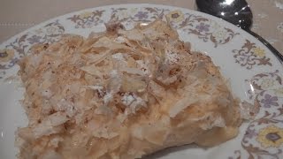 BOUGATSA  CREAMY CUSTARD PIE WITH FILLO PASTRY  STAVROS KITCHEN  GREEK CUISINE [upl. by Ylrebmek549]