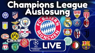 🔴 Champions League Auslosung Ligaphase  Wer spielt gegen den FC Bayern  CL Auslosung 2425 [upl. by Hsirk]