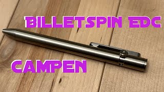 Unboxing  Billetspin EDC Titanium CamPen [upl. by Anahsit]