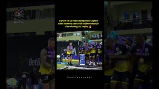 Faf du plessis copied Rohit sharma iconic walk collecting cpl trophy short viral [upl. by Aisat757]