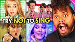 Millennials Try Not To Sing Challenge  2000s Disney Channel Songs  React [upl. by Nyloc]