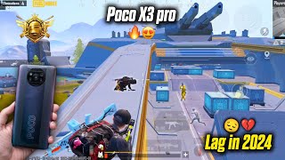 Watch this Before Buying Poco X3 pro in 2024 for pubg💔😢 Lag in 2024 Pubg test with screen Recording [upl. by Yelroc]