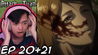 Petras Death Attack on Titan Episode 20 and 21 reaction [upl. by Mastrianni]