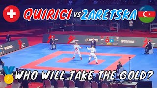 Elena Quirici vs Irina Zaretska Female Kumite 68 kg Final  World Karate Championships 2023 [upl. by Princess146]