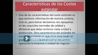 Costos Estándar Costos Predeterminados [upl. by Sassan]