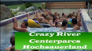 Crazy River Centerparcs Hochsauerland Meschede Germany [upl. by Tebzil]