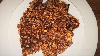 মাত্র 5 মিনিটে বাদামের কটকটি তৈরির পদ্ধতি Tiler Khaja Recipe Peanut Barবাদামের খাজা [upl. by Anais555]