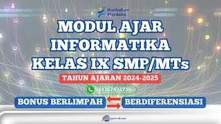 modul ajar informatika kelas 9 fase D Terbaru [upl. by Odette120]