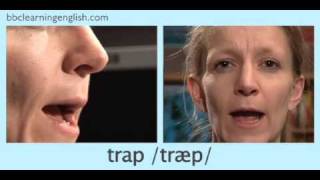 English Pronunciation 👄 Short Vowel  æ  ‘trap’ ‘stamp’ amp ‘back’ [upl. by Groark]