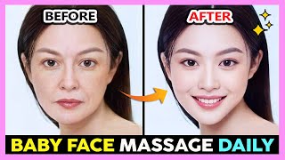 BABY FACE MASSAGE DAILY  Make Skin Bright Get Glowing and Smooth Skin Even Skin Tone [upl. by Carmelle608]