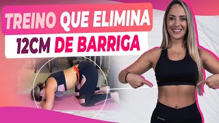 TREINO de 5 MINUTOS para PERDER A BARRIGA de 4 a 12 cm [upl. by Bolan]