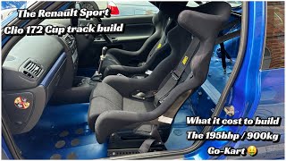 How much to build my track car Clio 172 Cup stripped out road going racer build recap [upl. by Jallier]