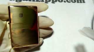 Zippo 270 High Polish Brass UNBOXING  aganzippocom [upl. by Suiravat]