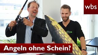 Angeln ohne Angelschein  In Deutschland erlaubt  RA Solmecke mit Hubertus von FishingKing [upl. by Anivlem]