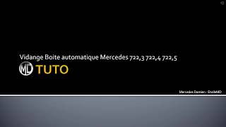 Tuto vidange boite automatique Mercedes 7223 7224 et 7225 [upl. by Sigfrid229]