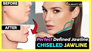 Attractive Chiseled Jawline Exercise  How to Get a Perfect Defined Jawline  Easy Sharpen Your Face [upl. by Anihta128]