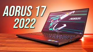 Aorus 17 Review 2022  A Strange Gaming Laptop [upl. by Anuahc]