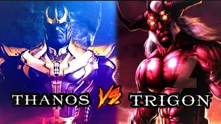 TRIGON VS THANOS WHO WILL WIN IN HINDI [upl. by Harrington]