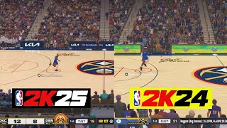 NBA 2K25 vs NBA 2K24 InDepth Gameplay Comparison Animations Gameplay Graphics Comparison PS5 [upl. by Aveer]