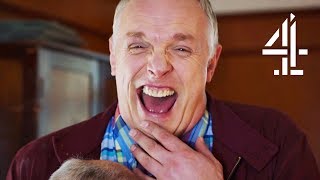 Greg Davies Loses It Over Potatoes  Man Down Bloopers [upl. by Pontone]