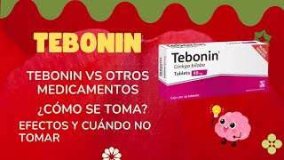 Tebonin Para qué sirve Cómo tomar Tebonin vs otros medicamentos Efectos y más [upl. by Elinore]