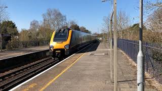 Trains at Hinton Admiral 2421 [upl. by Jobye]