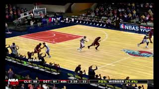 NBA 2K8 Detroit Pistons vs Cleveland Cavaliers [upl. by Sennahoj632]