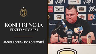 Konferencja przed meczem Jagiellonia  FK Poniewież [upl. by Marlea716]