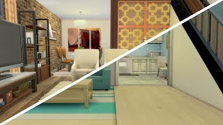 CELEBRITY APARTMENT  The Sims 4 Fixer Upper  Home Renovation [upl. by Tterrej537]