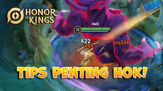 Tips Penting Buat Kalian Pemain Baru dan Pindahan  Honor of Kings [upl. by Lauritz]