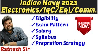 Indian Navy 2023 Recruitment  Diploma InstrElectronicsComm Syllabus Salary Info Ratnesh Sir [upl. by Sholem746]