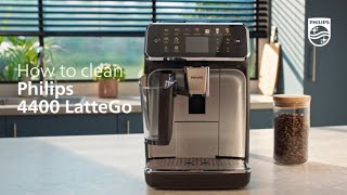 Philips Series 4400 LatteGo Automatic Coffee Machine  How to clean [upl. by Cj234]