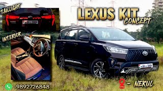 INNOVA CRYSTA LEXUS GRILL  INSANE LOOK😳 FULL MODIFIED ✅ innovacrysta toyota lexus navimumbai [upl. by Bonnibelle]